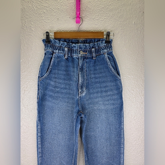 Bdg Urban Outfitters Pull On Mom High-Waisted 100% Cotton Stretch Jeans Size 24 - Picture 3 of 14